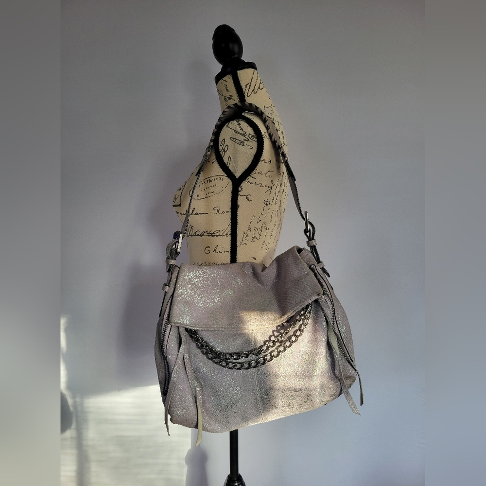 Aimee Kestenberg Shimmering Lavender Shoulder Bag